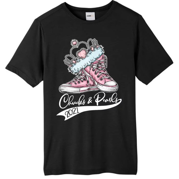 Chucks & Pearls 2021 Crown Madam Vice President Kamala Harris ChromaSoft Performance T-Shirt