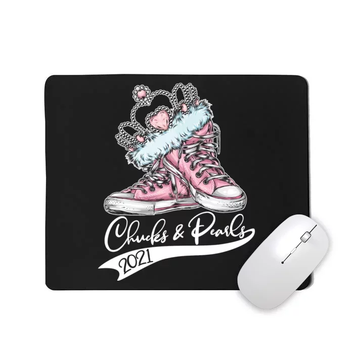 Chucks & Pearls 2021 Crown Madam Vice President Kamala Harris Mousepad