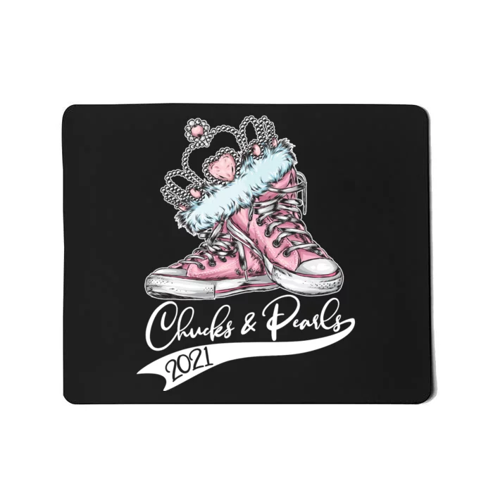 Chucks & Pearls 2021 Crown Madam Vice President Kamala Harris Mousepad