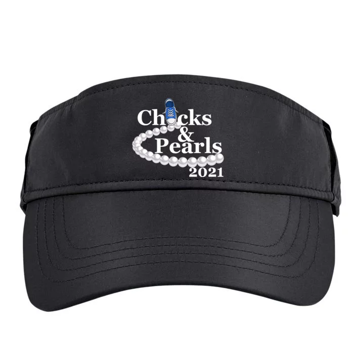 Chucks And Pearls 2021 Kamala Harris Adult Drive Performance Visor