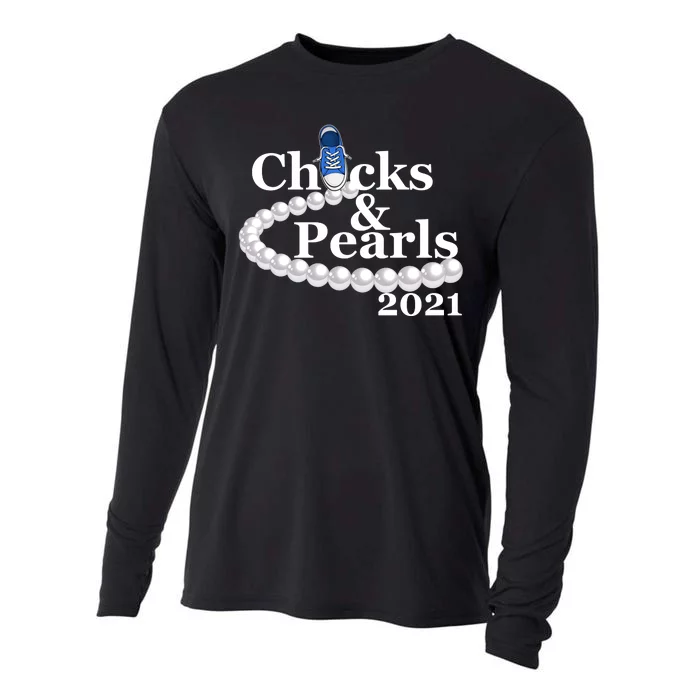 Chucks And Pearls 2021 Kamala Harris Cooling Performance Long Sleeve Crew