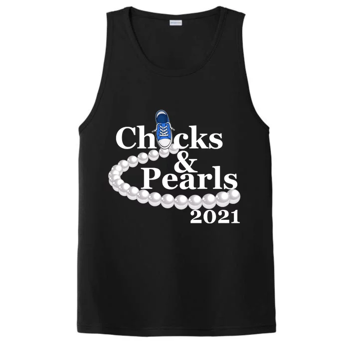 Chucks And Pearls 2021 Kamala Harris Performance Tank