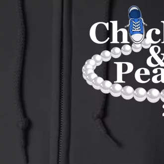 Chucks And Pearls 2021 Kamala Harris Full Zip Hoodie