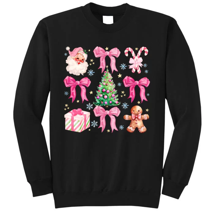 Christmas Holiday Vacation Funny Coquette Xmas Santa Claus Christmas Tree Sweatshirt