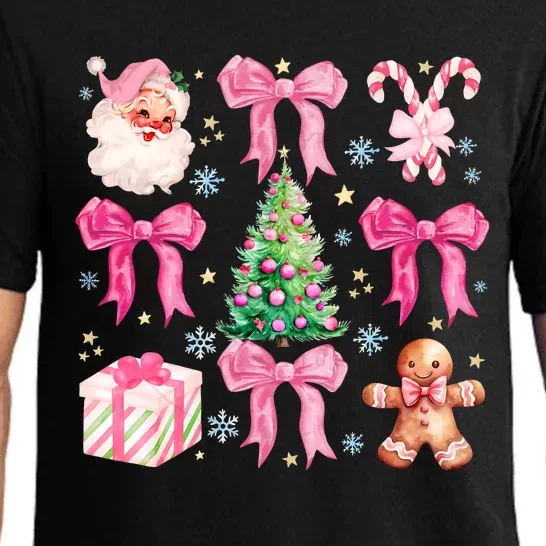 Christmas Holiday Vacation Funny Coquette Xmas Santa Claus Christmas Tree Pajama Set