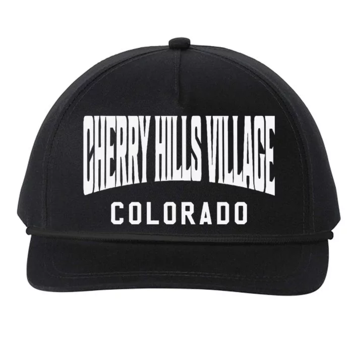 Cherry Hills Village Colorado Snapback Five-Panel Rope Hat