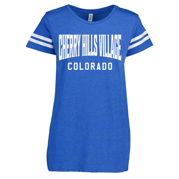 Cherry Hills Village Colorado Enza Ladies Jersey Football T-Shirt