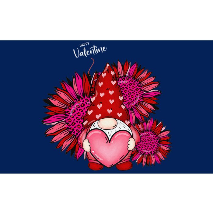 Cute Happy Valentines Day Gnomes With Leopard Sunflower Valentine Love Bumper Sticker