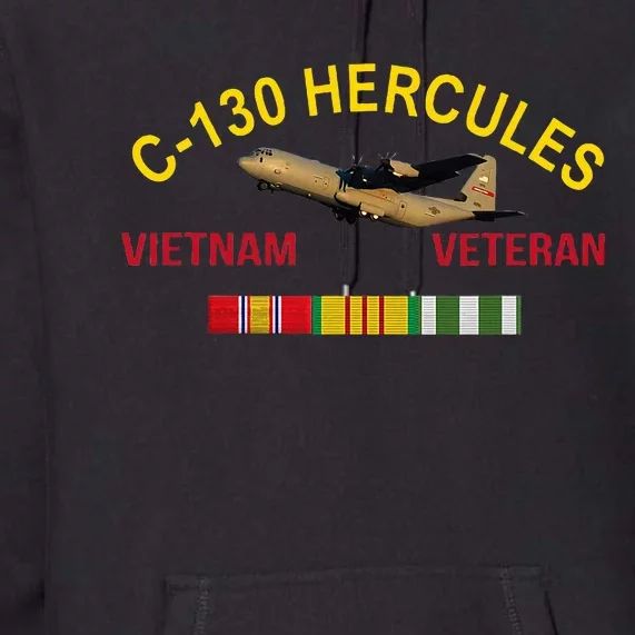 C130 Hercules Vietnam War C 130 Vietnam Veteran Premium Hoodie