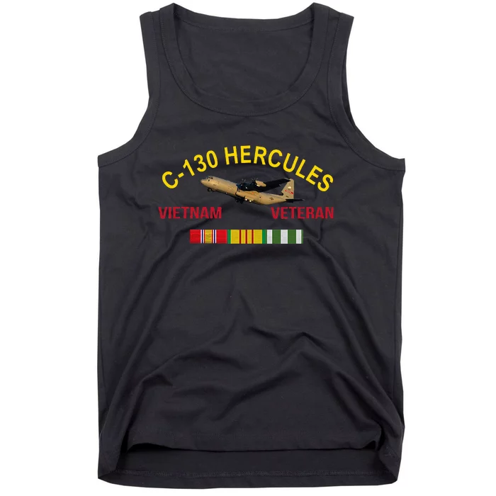 C130 Hercules Vietnam War C 130 Vietnam Veteran Tank Top