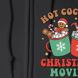 Cozy Holiday Vibes Festive Gingerbread Man Mug Full Zip Hoodie