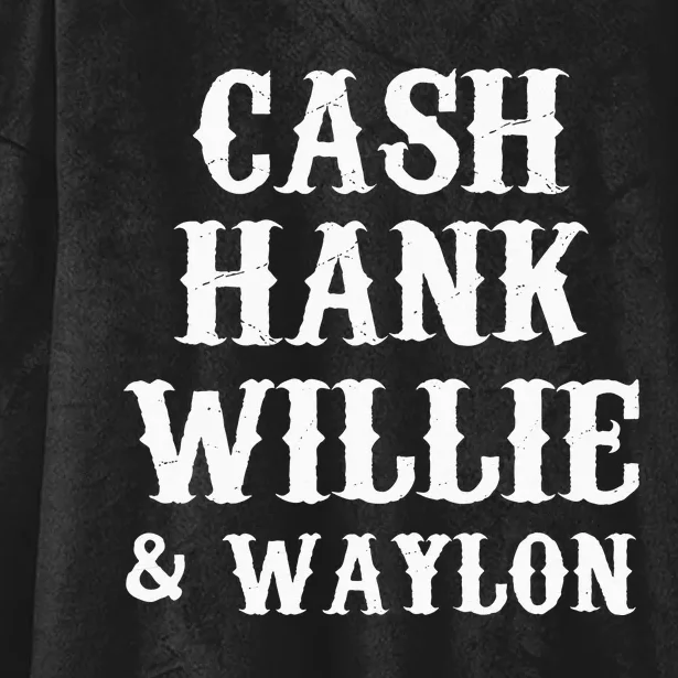 Cash Hank Willie Country Music Hooded Wearable Blanket