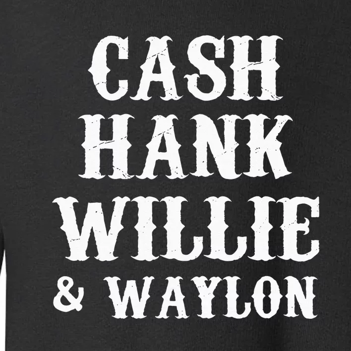 Cash Hank Willie Country Music Toddler Sweatshirt