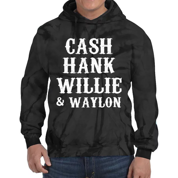 Cash Hank Willie Country Music Tie Dye Hoodie