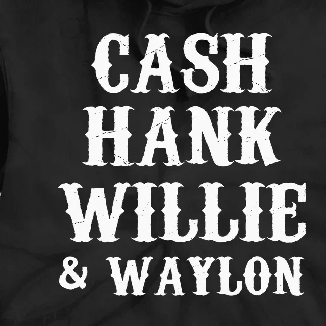 Cash Hank Willie Country Music Tie Dye Hoodie