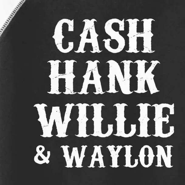 Cash Hank Willie Country Music Toddler Fine Jersey T-Shirt