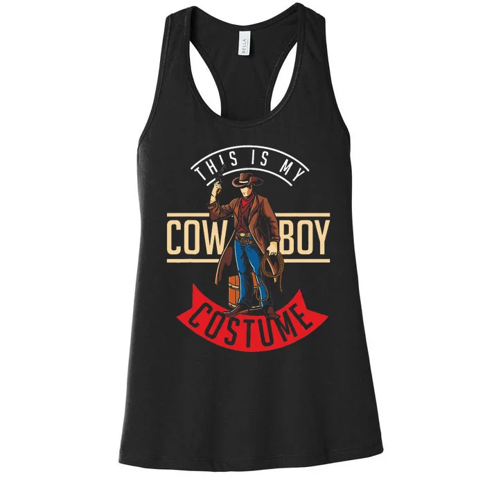 Cowboy Halloween Western Women's Racerback Tank