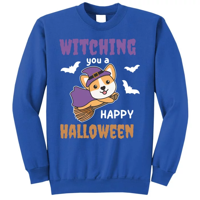 Corgi Halloween Witches Costume Dogs Witches Pun Cute Gift Sweatshirt