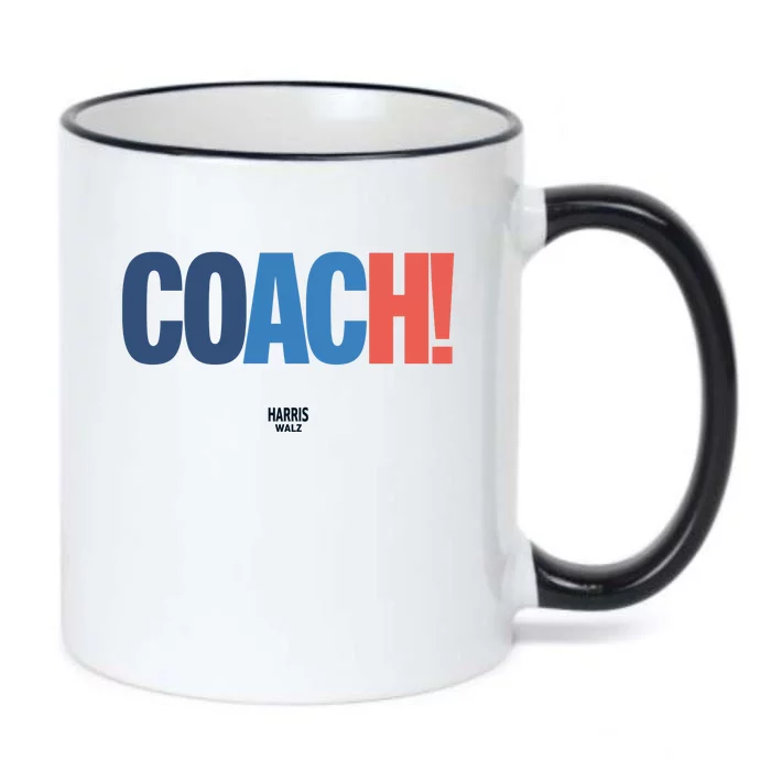 Coach Harris Walz Black Color Changing Mug