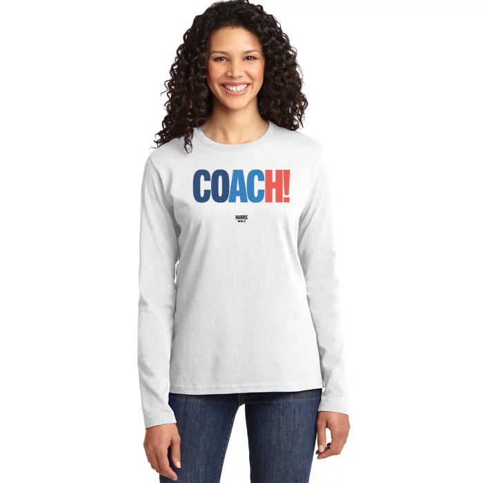 Coach Harris Walz Ladies Long Sleeve Shirt