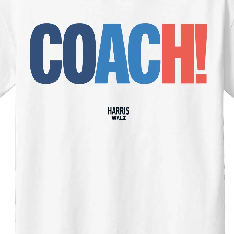 Coach Harris Walz Kids T-Shirt