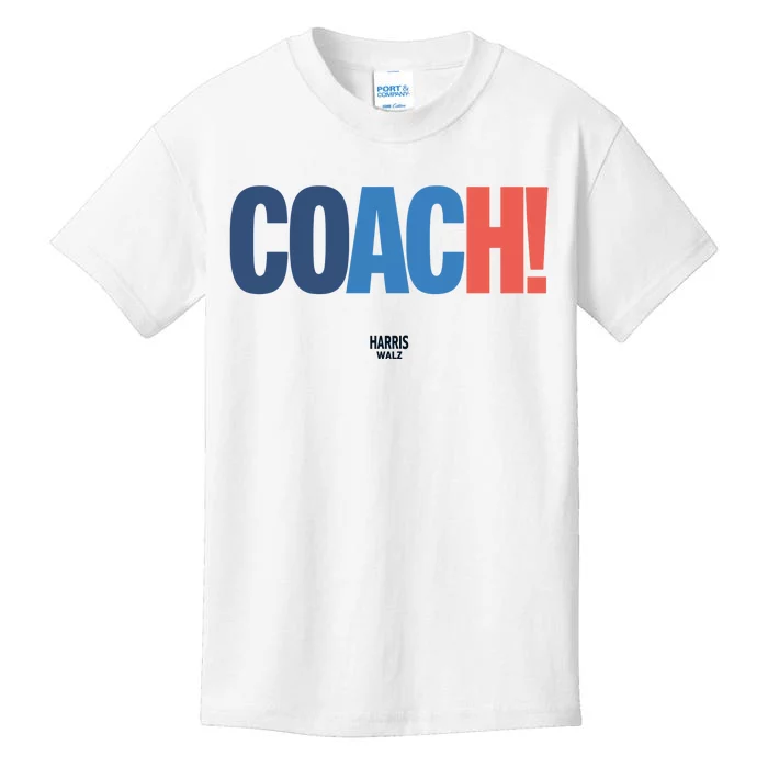 Coach Harris Walz Kids T-Shirt