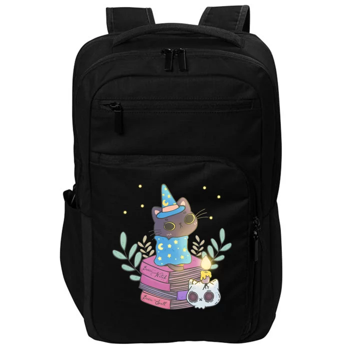 Cute Halloween Witch Cat Impact Tech Backpack