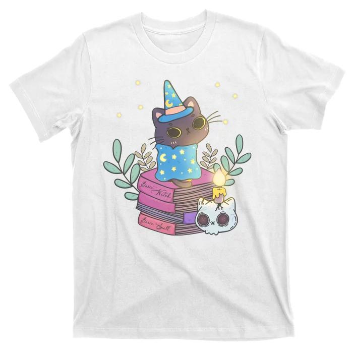 Cute Halloween Witch Cat T-Shirt