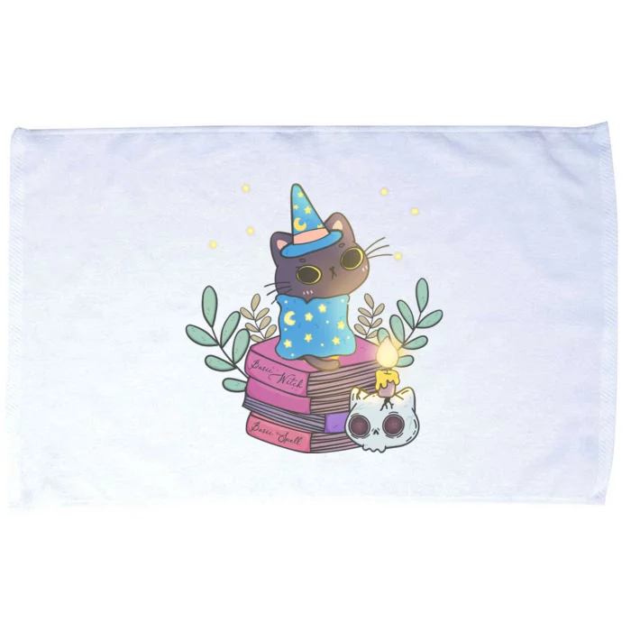 Cute Halloween Witch Cat Microfiber Hand Towel