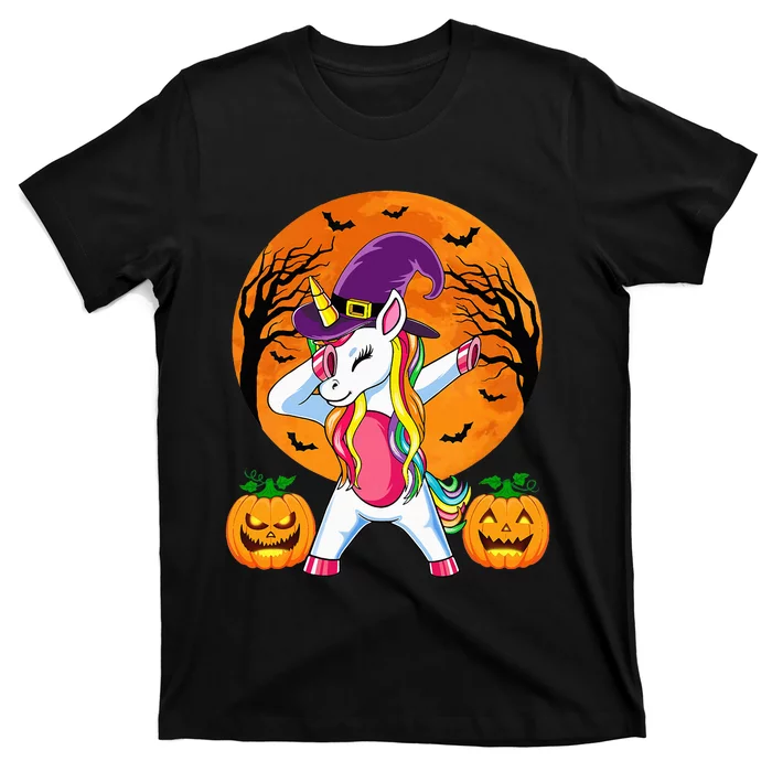 Cute Halloween Witchy Unicorn Halloween T-Shirt