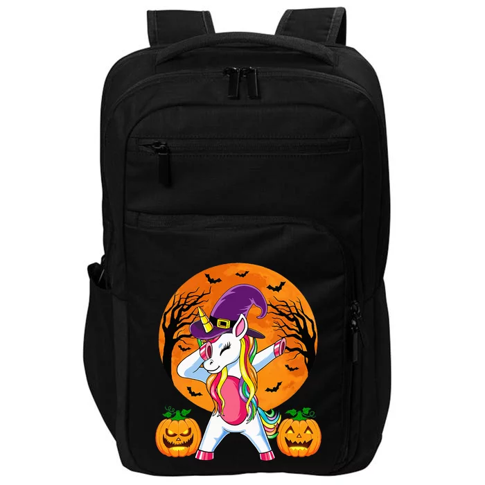 Cute Halloween Witchy Unicorn Halloween Impact Tech Backpack