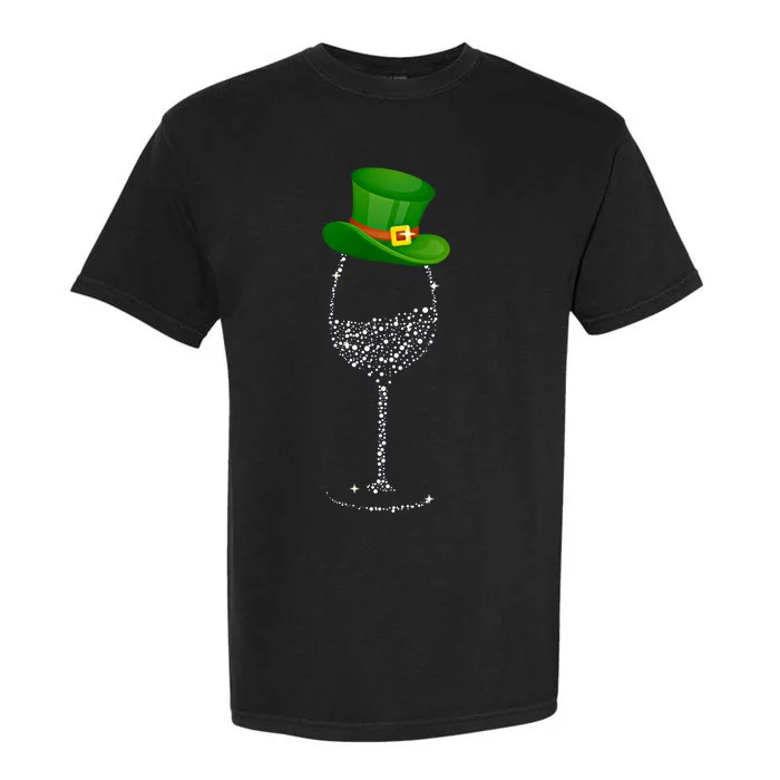 Clover Hat Wine Ing Party St Patricks Day Meaningful Gift Garment-Dyed Heavyweight T-Shirt