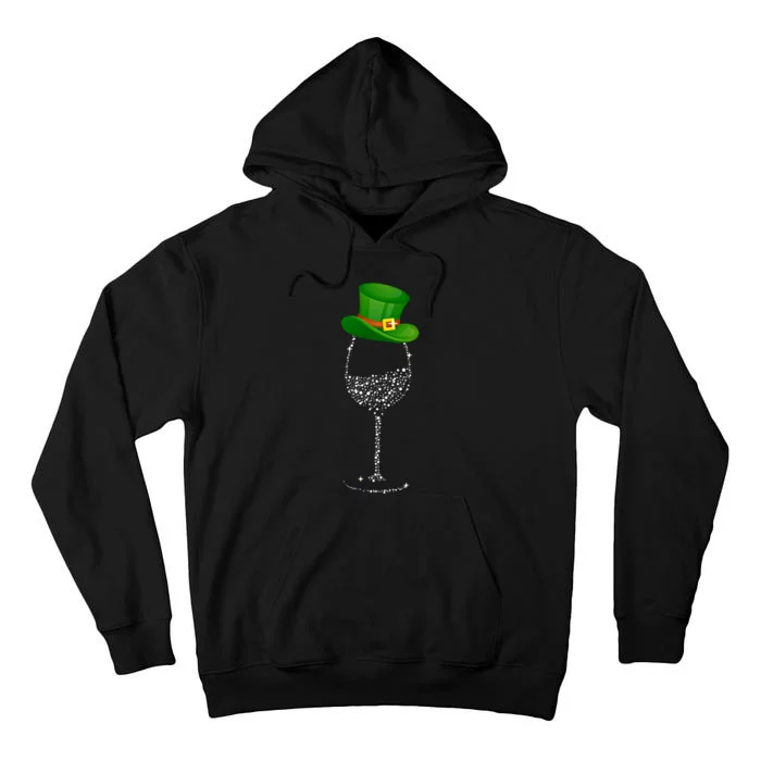 Clover Hat Wine Ing Party St Patricks Day Meaningful Gift Tall Hoodie