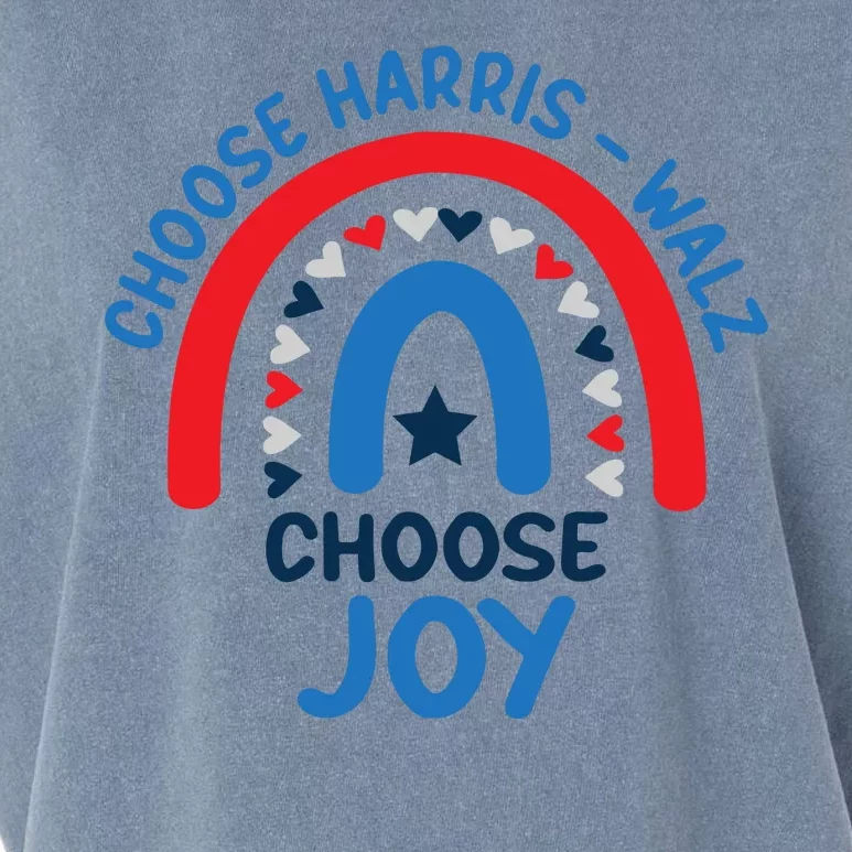 Choose Harris Walz Choose Joy Bring Back Joy Garment-Dyed Women's Muscle Tee