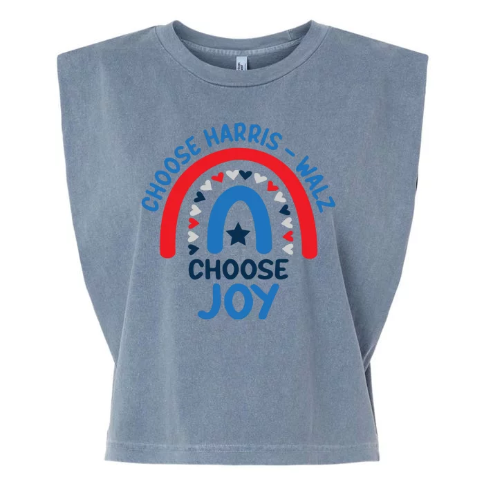 Choose Harris Walz Choose Joy Bring Back Joy Garment-Dyed Women's Muscle Tee