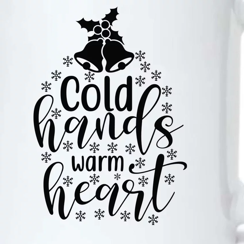 Cold Hands Warm Hearts Black Color Changing Mug