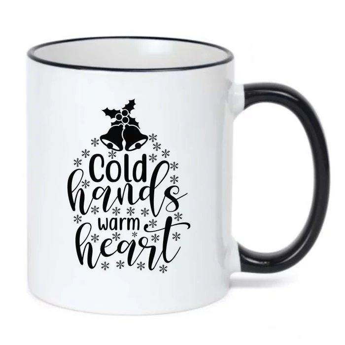 Cold Hands Warm Hearts Black Color Changing Mug