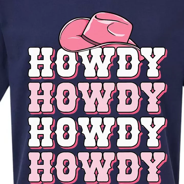 Cute Howdy Western Country Cowgirl Texas Rodeo Sueded Cloud Jersey T-Shirt