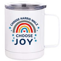 Choose Harris Walz Choose Joy Kamala Harris And Waltz 12 oz Stainless Steel Tumbler Cup