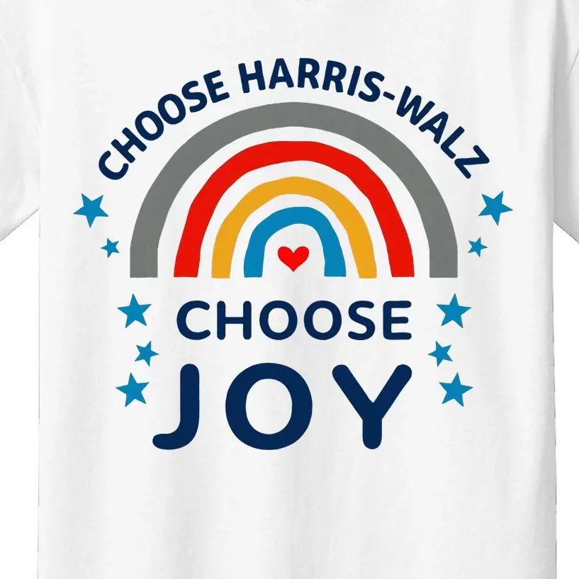 Choose Harris Walz Choose Joy Kamala Harris And Waltz Kids T-Shirt