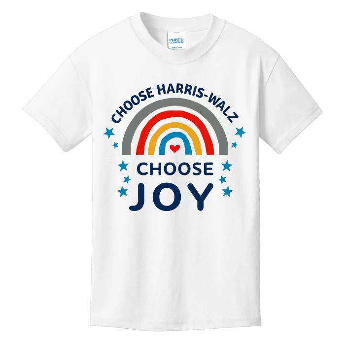 Choose Harris Walz Choose Joy Kamala Harris And Waltz Kids T-Shirt