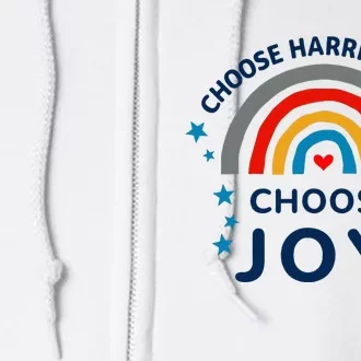 Choose Harris Walz Choose Joy Kamala Harris And Waltz Full Zip Hoodie