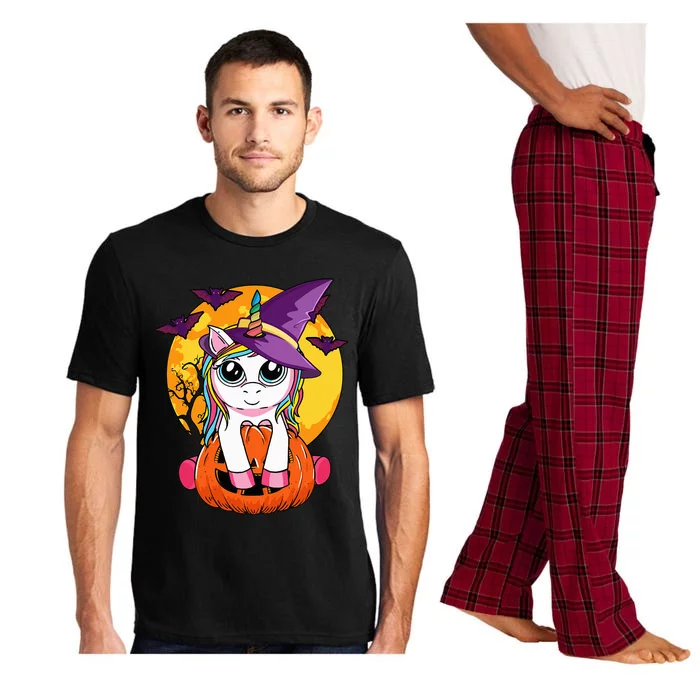 Cute Halloween Witchy Unicorn Halloween Pajama Set