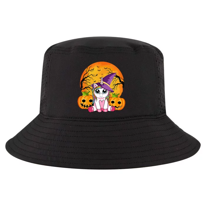 Cute Halloween Witchy Unicorn Halloween Cool Comfort Performance Bucket Hat