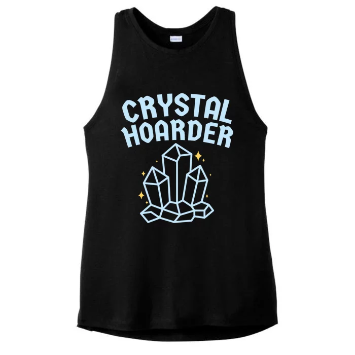 Crystal Hoarder Witch Pagan Wicca Funny Gift Ladies Tri-Blend Wicking Tank