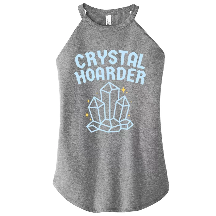 Crystal Hoarder Witch Pagan Wicca Funny Gift Women’s Perfect Tri Rocker Tank