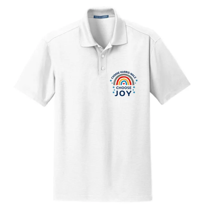 Choose Harris Walz Choose Joy Kamala Harris And Waltz Dry Zone Grid Performance Polo