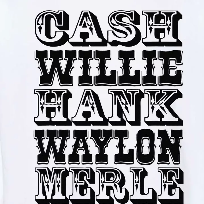 Cash Hank Willie and Waylon Country Music Garment-Dyed Sweatshirt