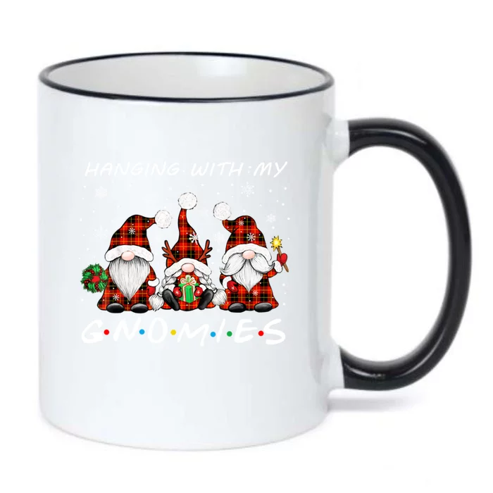 Christmas Hanging With My Gnomies Family Matching Pjs Gnome Gift Black Color Changing Mug