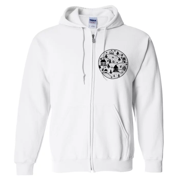 Christmas Holiday Winter Full Zip Hoodie